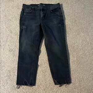 Old Navy Black Ankle Cropped Jeans